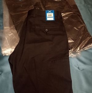 2 Pairs Navy blue uniform work pants unisex shorts. Size 36 total